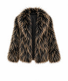 Lace | Black beige faux fur Isabeau jacket