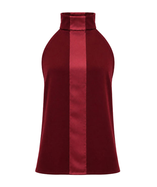 Bordeaux halter Power top – Aesthet