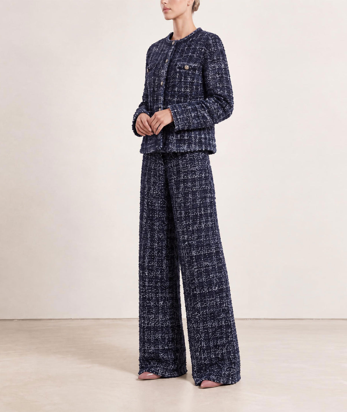 Tailor Made | Anthracite blue knitted jacket
