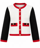 Tailor Made | Black white knitted cardigan