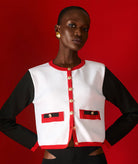 Tailor Made | Black white knitted cardigan
