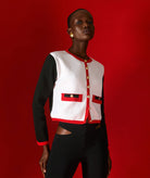 Tailor Made | Black white knitted cardigan