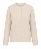 Tailor Made | Off-white rib-knitted sweater