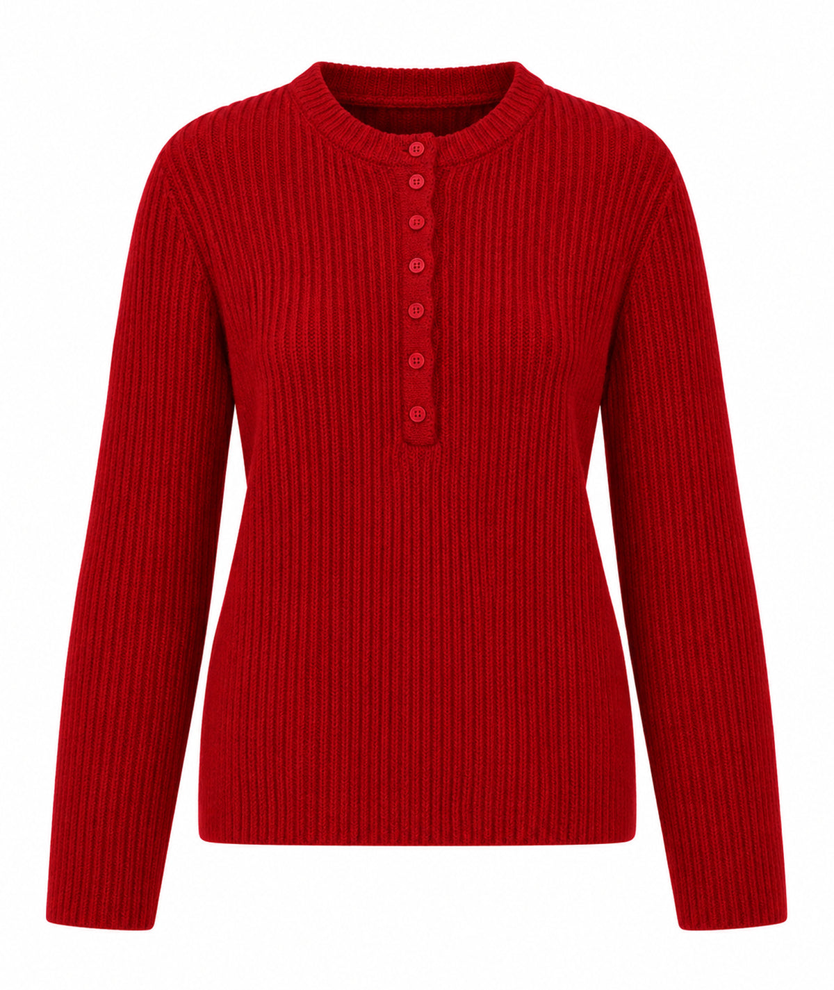 Tailor Made | Red rib-knitted sweater