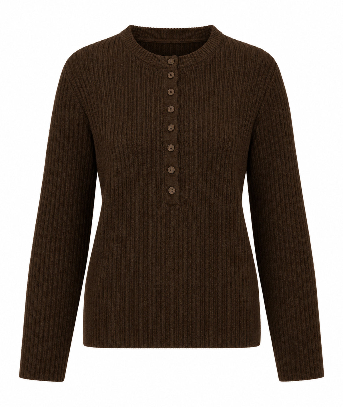 Tailor Made | Brown rib-knitted sweater