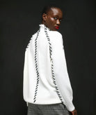 Tailor Made | Off-white knitted turtleneck sweater
