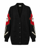 Tailor Made | Black knitted oversized cardigan