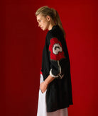 Tailor Made | Black knitted oversized cardigan