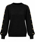Tailor Made | Black knitted cut-out sweater