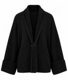 Tailor Made | Black knitted oversized cardigan