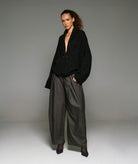 Tailor Made | Black knitted oversized cardigan