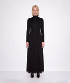 Mallory The Label | Black open-back high-neck Freya maxi dress