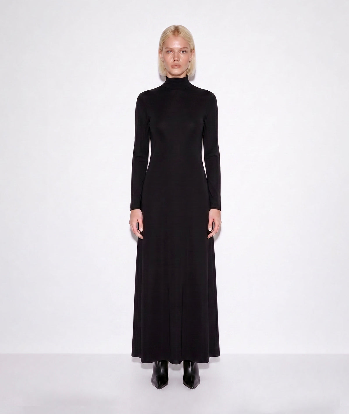 Mallory The Label | Black open-back high-neck Freya maxi dress