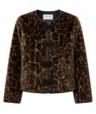 Mallory The Label | Leopard faux fur Cinder jacket