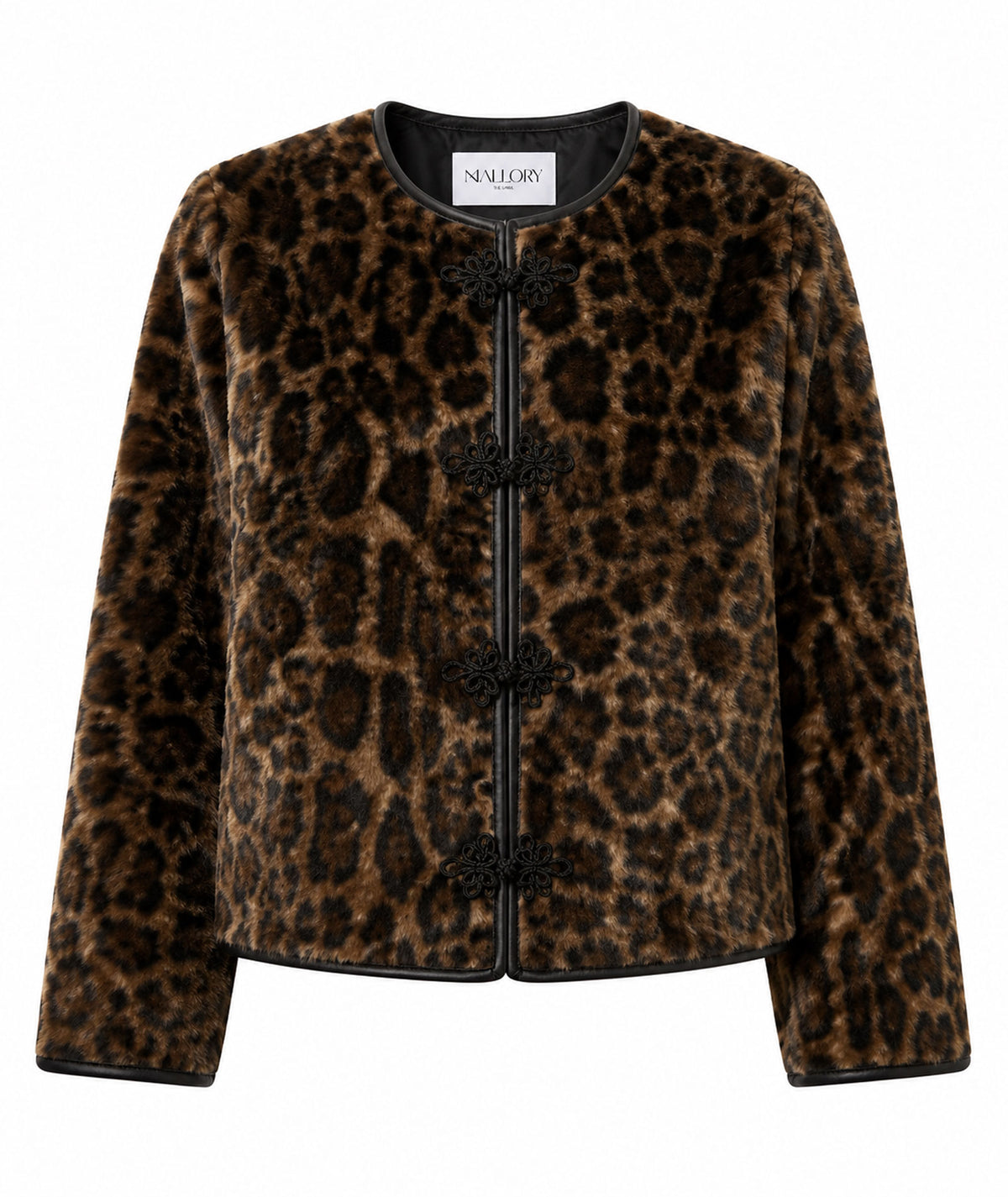 Mallory The Label | Leopard faux fur Cinder jacket