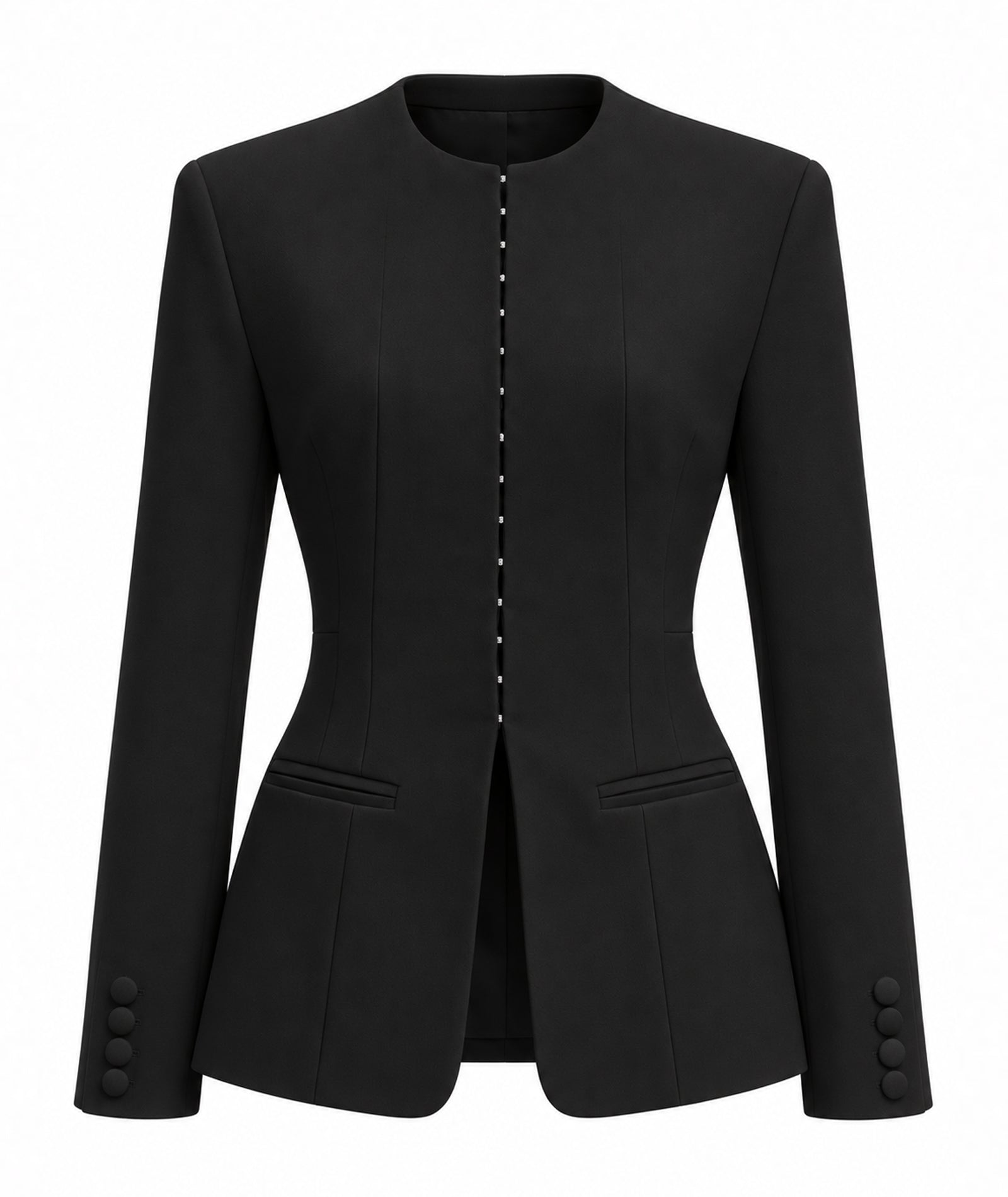 Nadia Rapti | Black Hourglass blazer