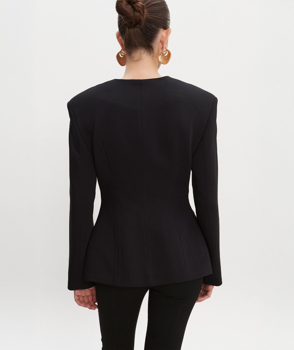Nadia Rapti | Black Hourglass blazer