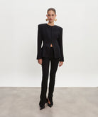 Nadia Rapti | Black Hourglass skinny pants