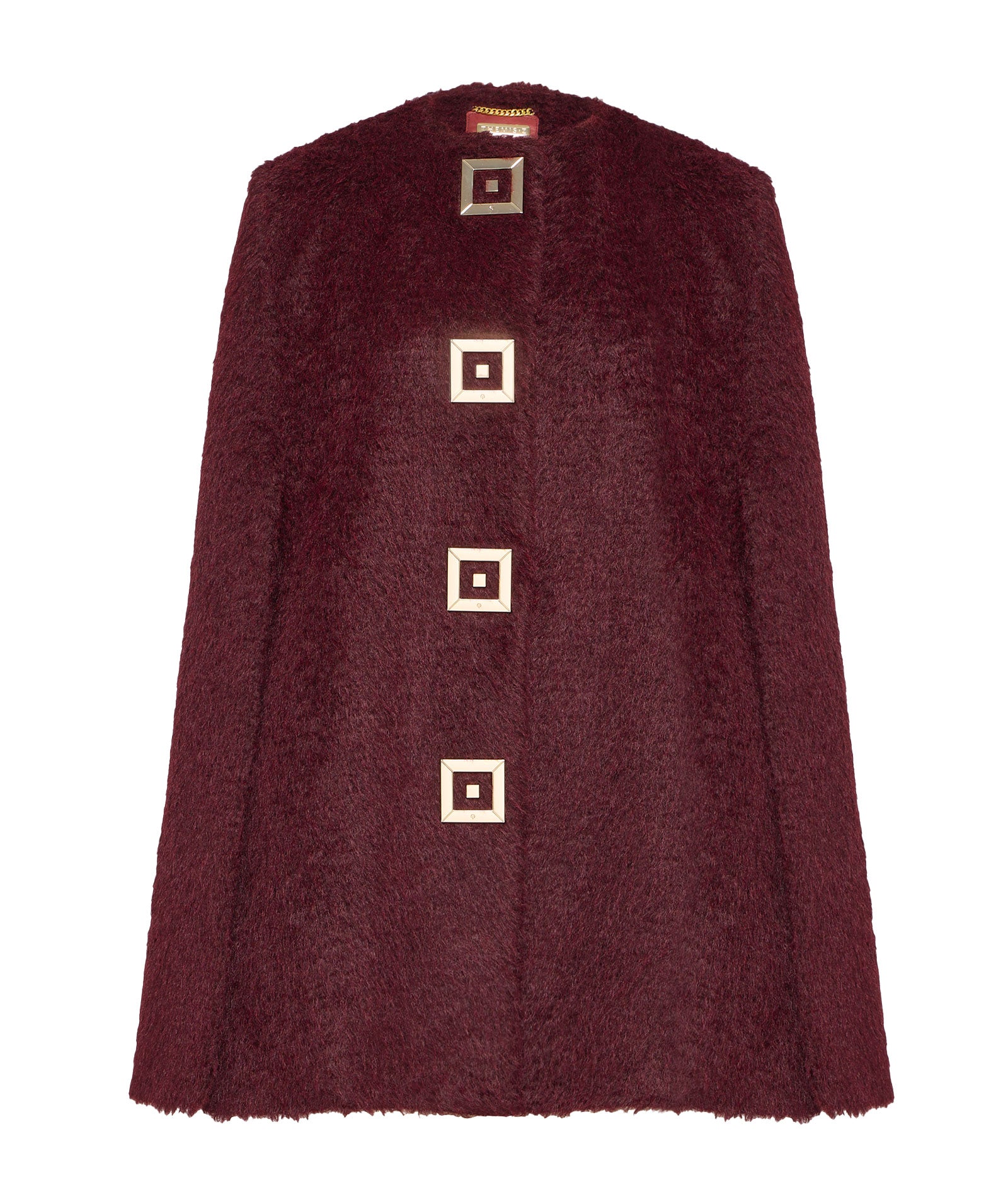 Themis Z | Burgundy faux-fur Infinity cape