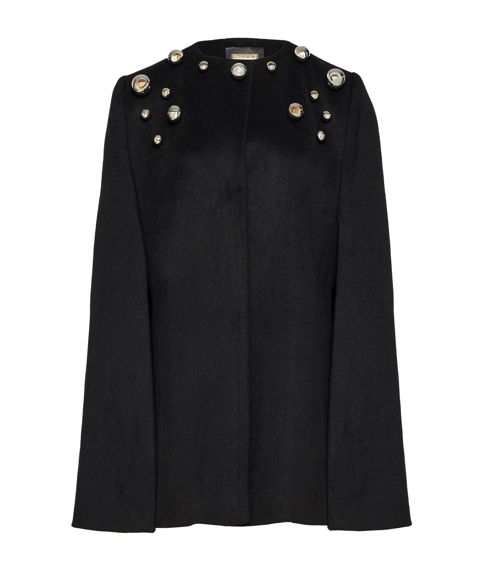 Themis Z | Black wool-cashmere Eclipse cape