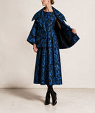 Maison Zoulias | Blue floral jacquard Vertigo jacket