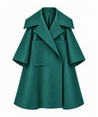 Maison Zoulias | Forest green wool Vertigo coat