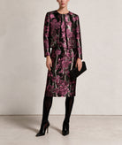 Maison Zoulias | Fuchsia floral metallic Gabrielle jacket