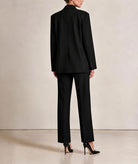 Zoya | Black straight-leg pants