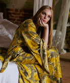 Nidodileda | Mustard printed Verity maxi skirt Nidodileda