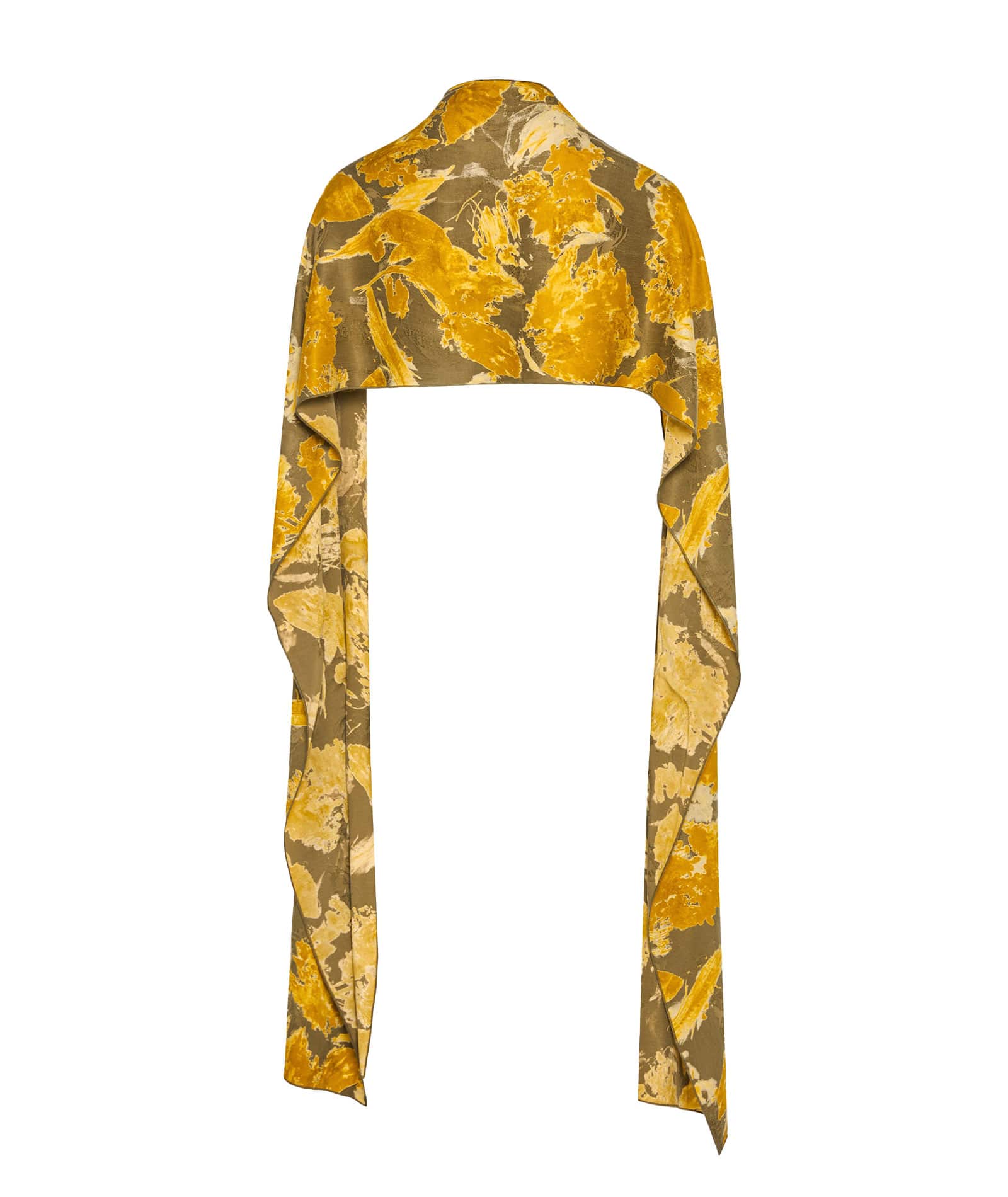 Nidodileda | Mustard printed Verity shawl Nidodileda