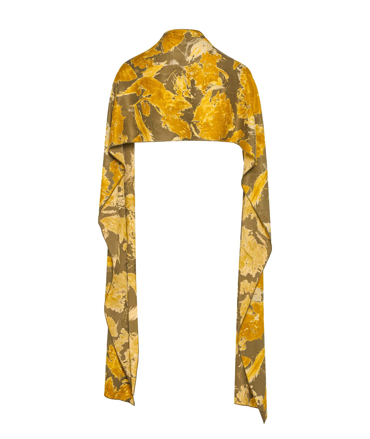 Nidodileda | Mustard printed Verity shawl Nidodileda