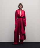 Stelios Koudounaris | Cherry red elastic-waist pants Stelios Koudounaris
