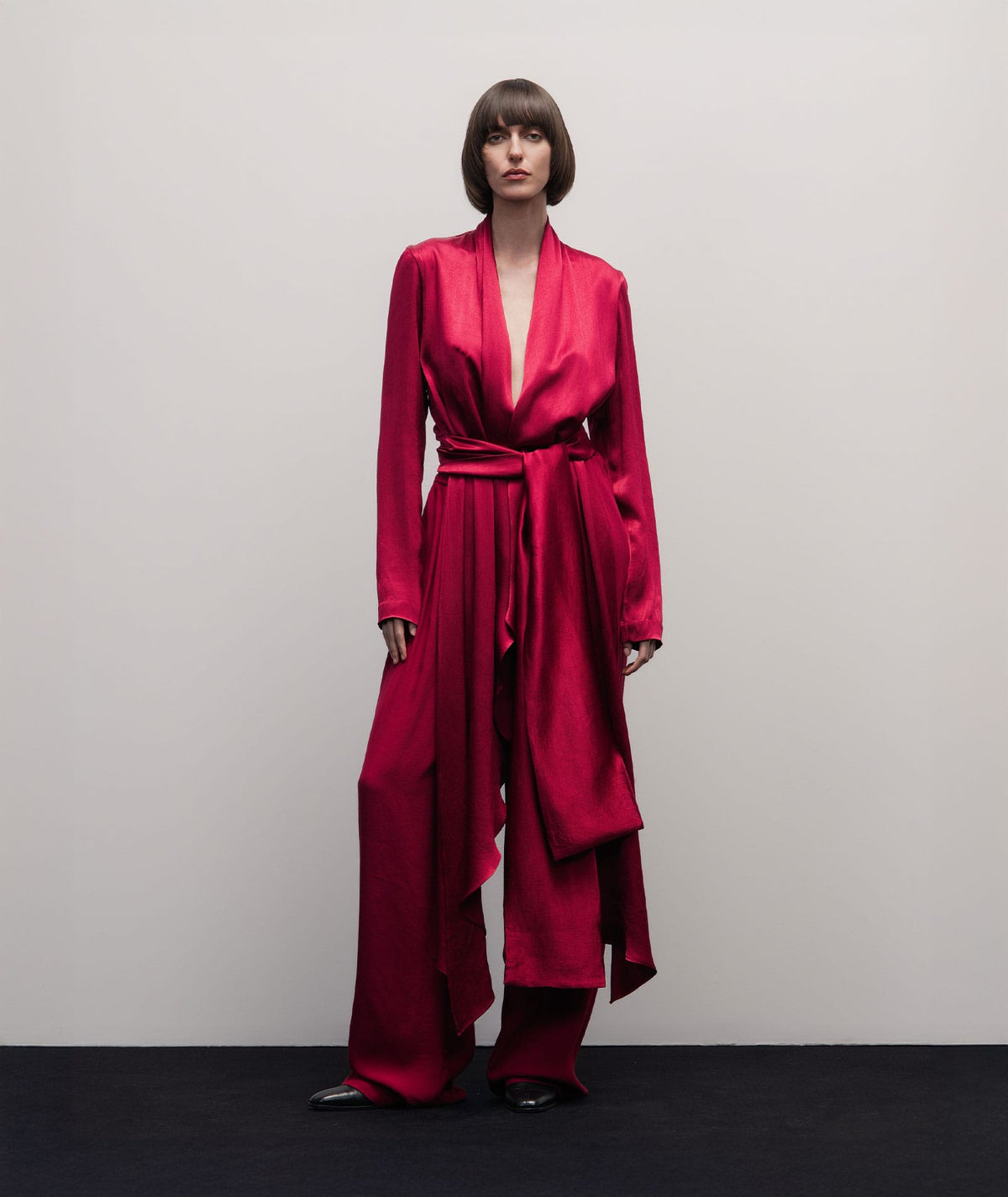 Stelios Koudounaris | Cherry red elastic-waist pants Stelios Koudounaris