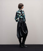 Stelios Koudounaris | Black floral scarf shirt Stelios Koudounaris