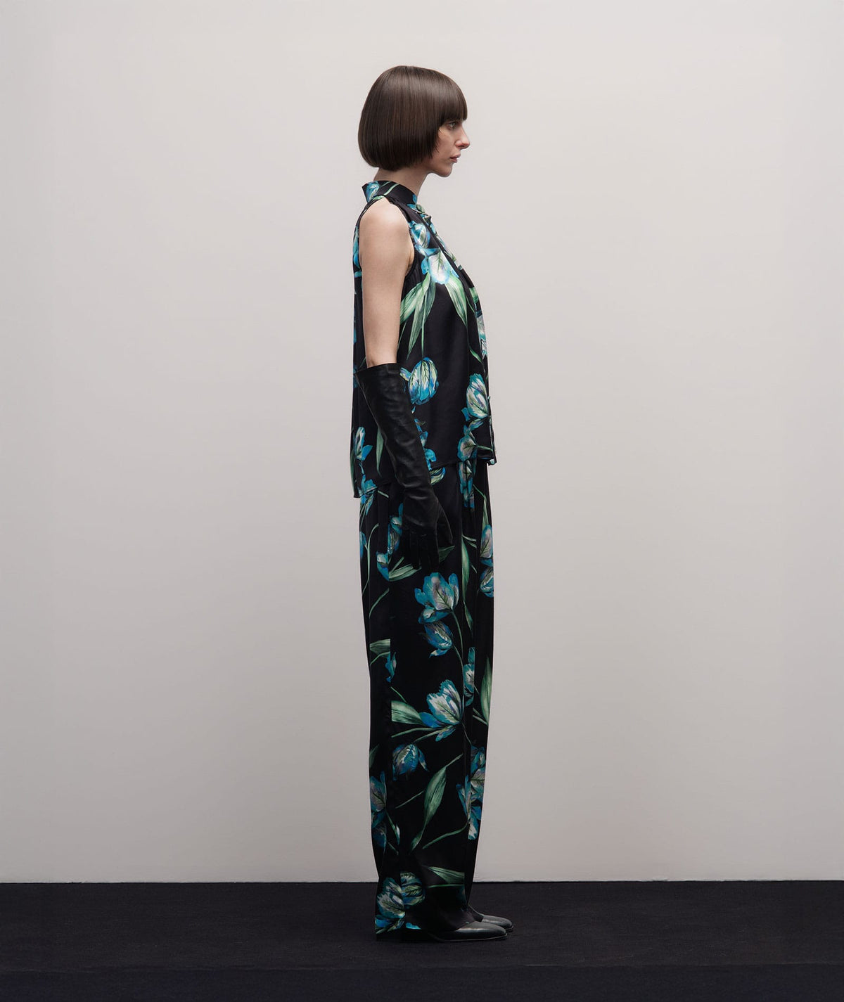 Stelios Koudounaris | Black floral pants Stelios Koudounaris