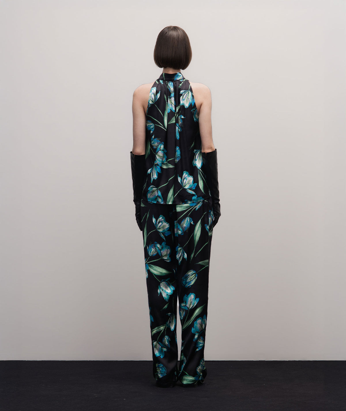 Stelios Koudounaris | Black floral pants Stelios Koudounaris