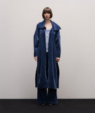 Stelios Koudounaris | Blue velour long cardigan Stelios Koudounaris