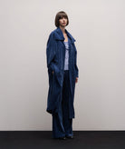 Stelios Koudounaris | Blue velour long cardigan Stelios Koudounaris