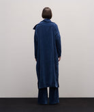 Stelios Koudounaris | Blue velour long cardigan Stelios Koudounaris