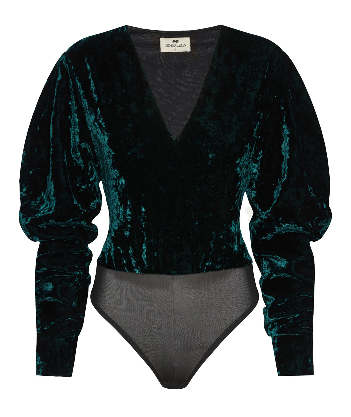Nidodileda | Green velvet Rodie bodysuit