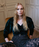 Nidodileda | Green velvet Rodie bodysuit