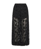 Nidodileda | Black beaded tulle Raziel balloon pants
