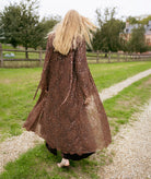Nidodileda | Brown beaded-lace Verla belted trench coat