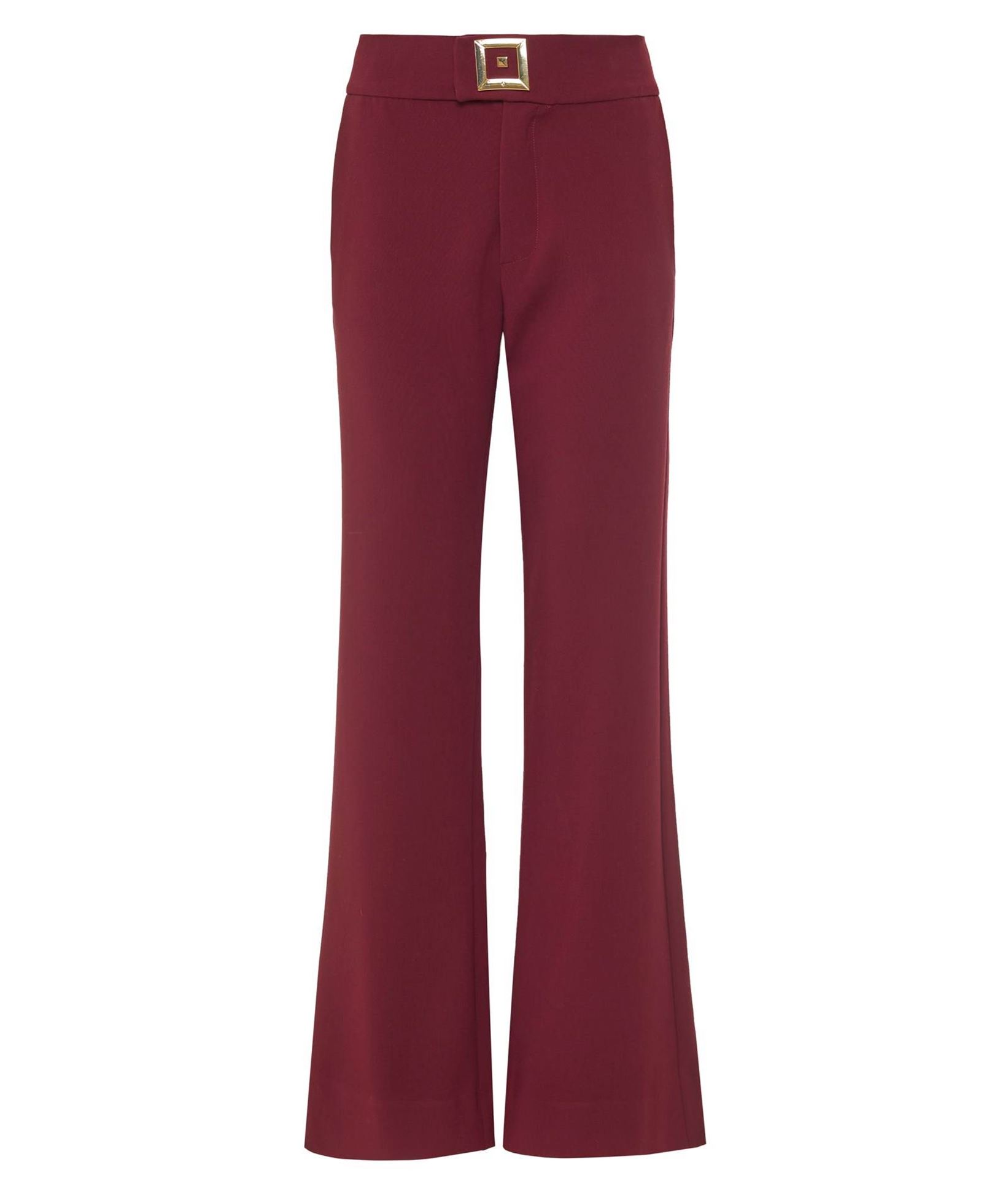 burgundy infinity trousers huge