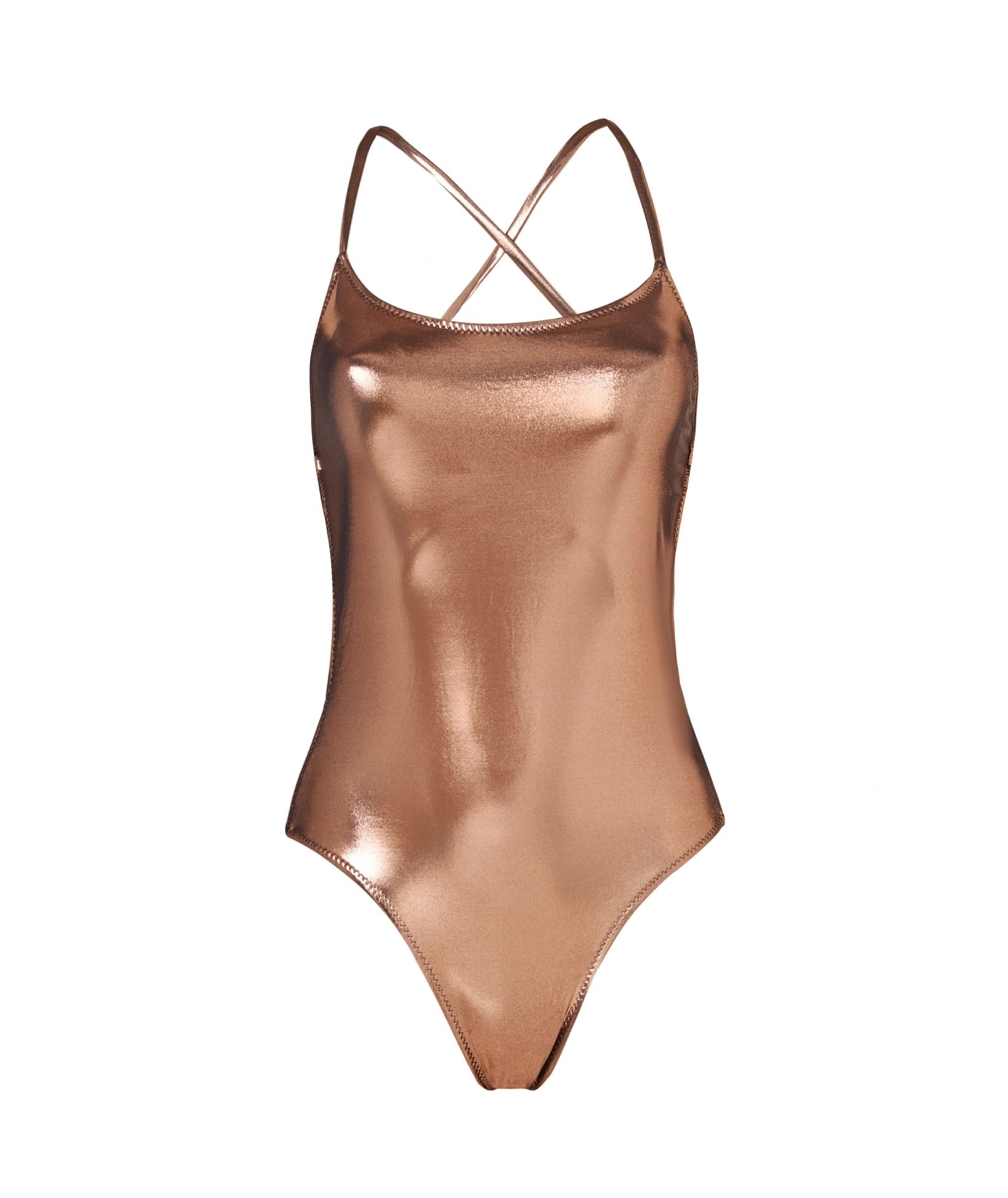 Bronze metallic Ingrid swimsuit